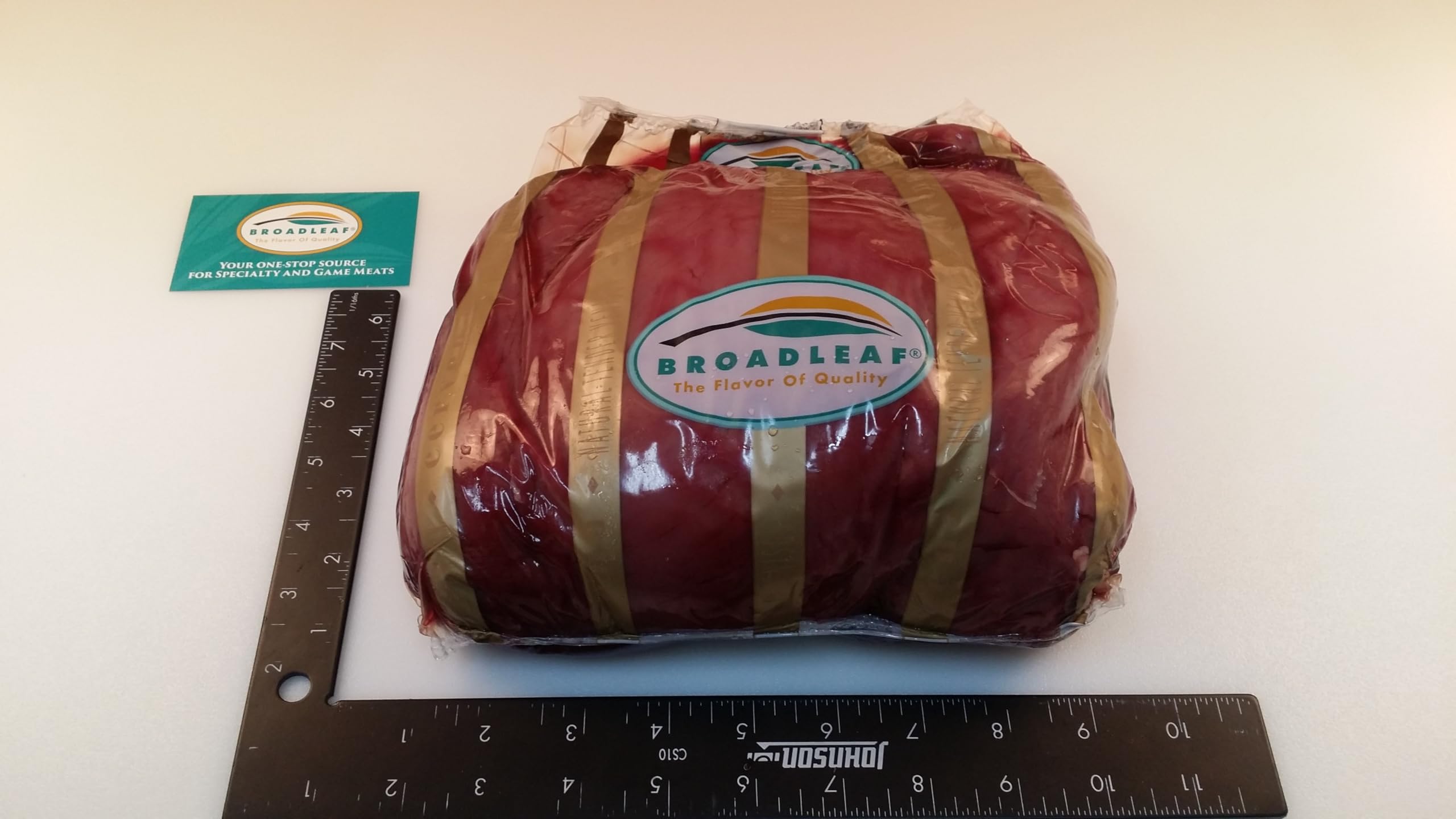 Duncan New Zealand Venison Denver Leg Boneless, Fresh, 2 Count of 5 Lbs Each, Avg 10 Lbs Case, Lean Gourmet Game Meat for Roasts, Medallions, Steaks, and Chef Menu Applications