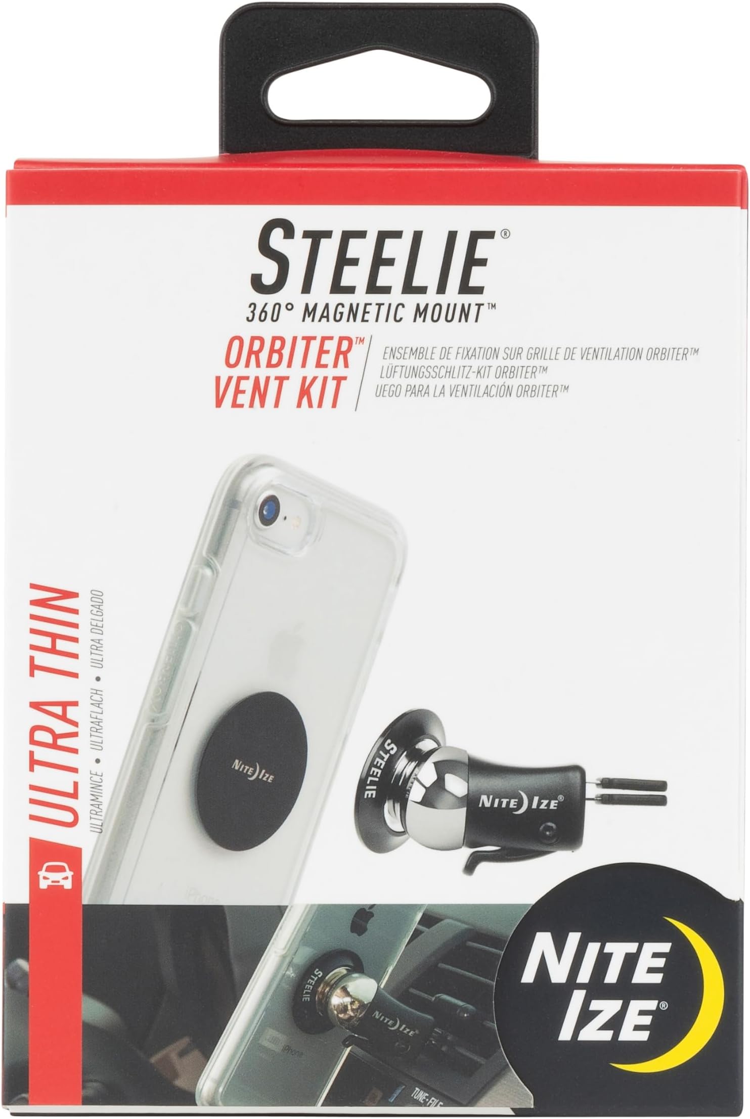 Steelie Orbiter Vent Mount Kit, black