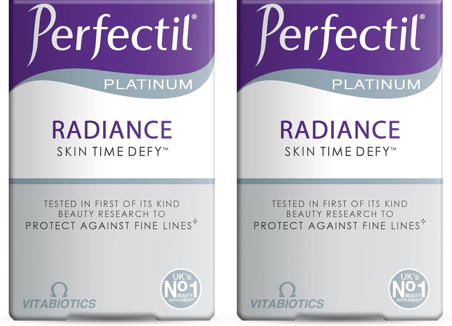 Perfectil Platinum Skin Radiance Tablets with Time-Defy Complex, Vitabiotics (Pack of 2)