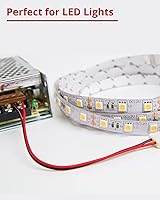 Vista 2 de Cable de extensión de 65.6 pies JACKYLED 20M 22AWG Cable de alambre LED para tiras LED de un solo color 22/2 de bajo voltaje, negro y rojo, luz LED