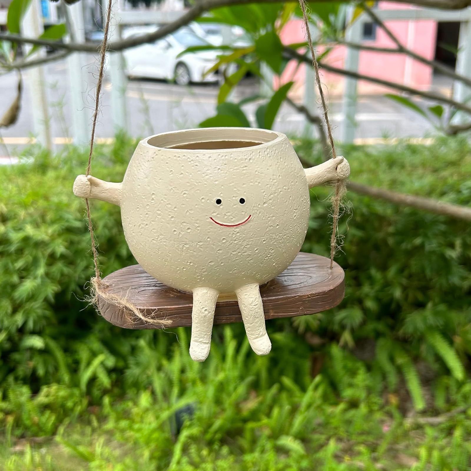 Amazon.co.jp: プランター 吊り鉢 植木鉢 スタンド 花盆 樹脂の植木鉢