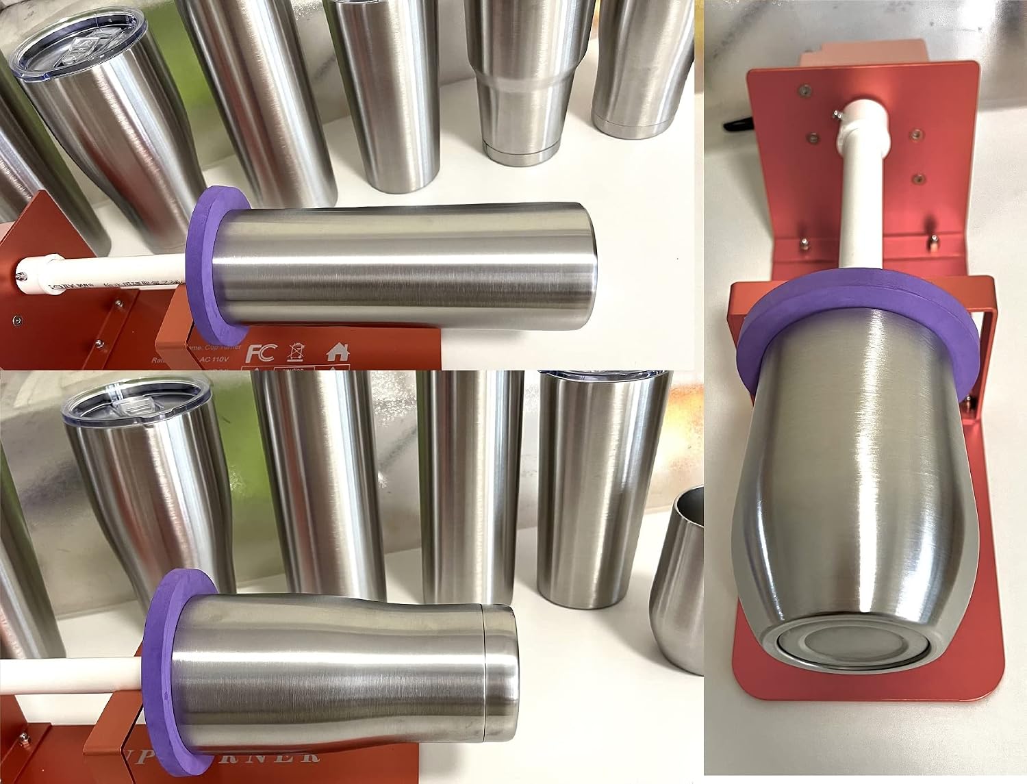 Epoxy Tumbler Protector - 5PCS Shield with Flexible Foam, Paint Spray Shield, Clean Rims, DIY Glitter Epoxy Tumblers - Works with 1/2" PVC Pipe