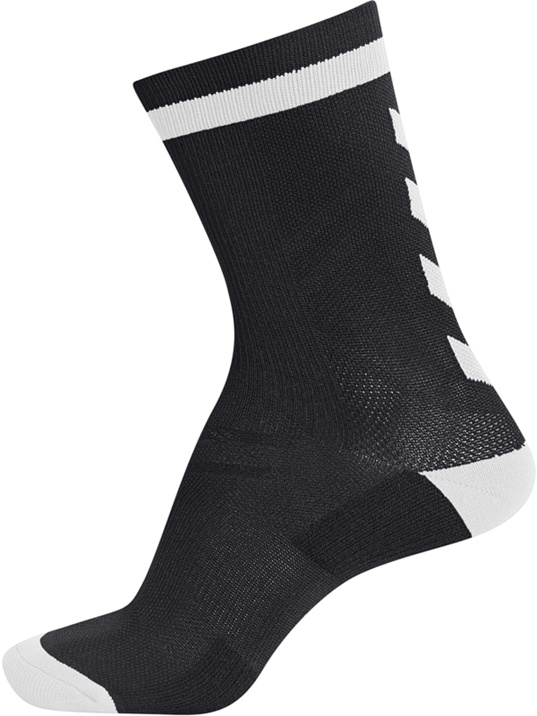 Hummel Unisex Elite Indoor Sock Low Socks, unisex_adult, Socks, 204043-2114, black/white, 39-42