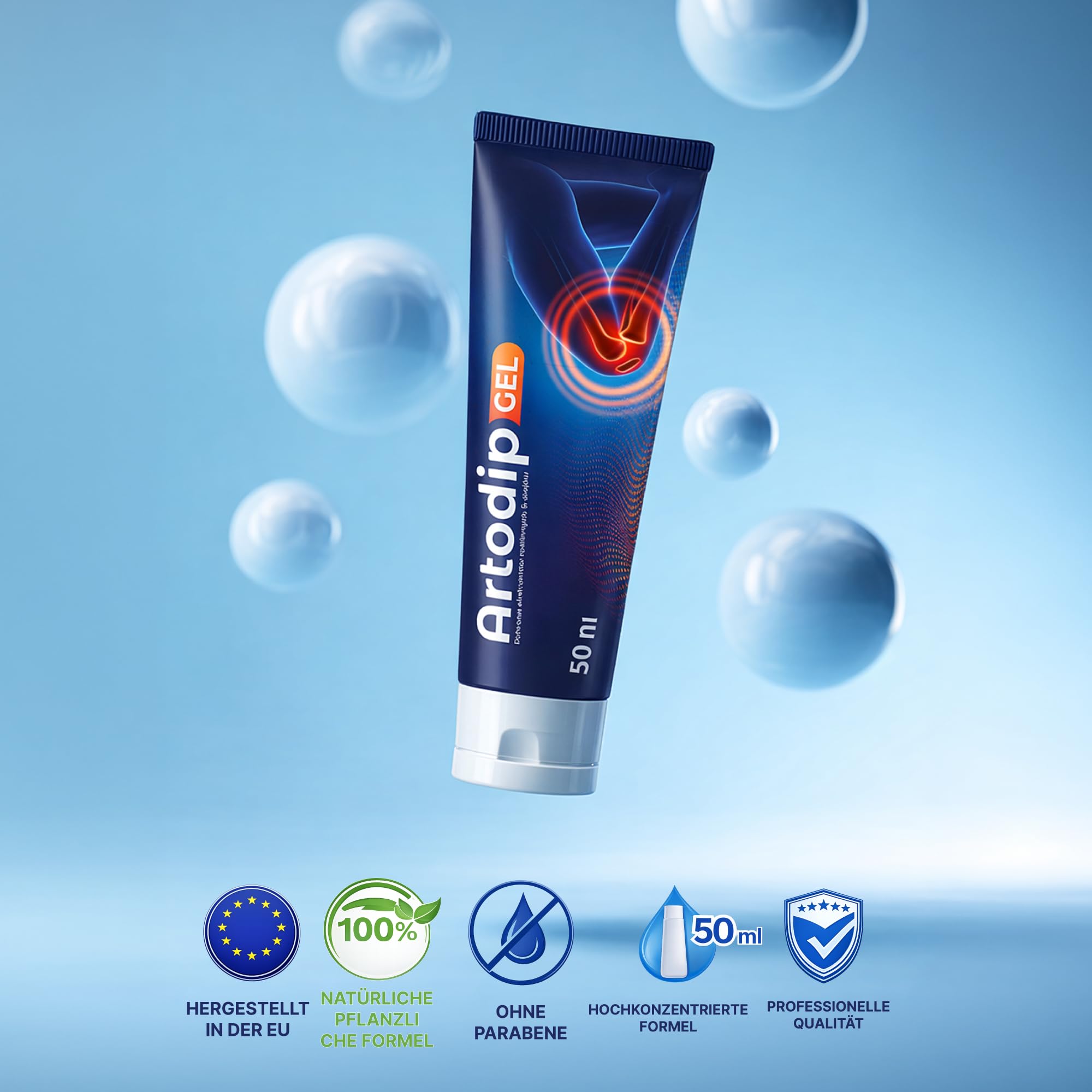 Premium – Teufelskralle, Beinwell & Arnika – Intensives Wärmegel mit Capsaicin zur Gelenk- und Muskelpflege – 50ml