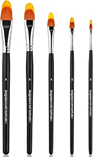 Grainer Paint Brush Comb Set, Filbert Watercolor Brushes for Adults | Drawer Gift Box Included, Professional Synthetic Bristles, Filbert Watercolor Brushes for Adults in Acrylic, Watercolor
