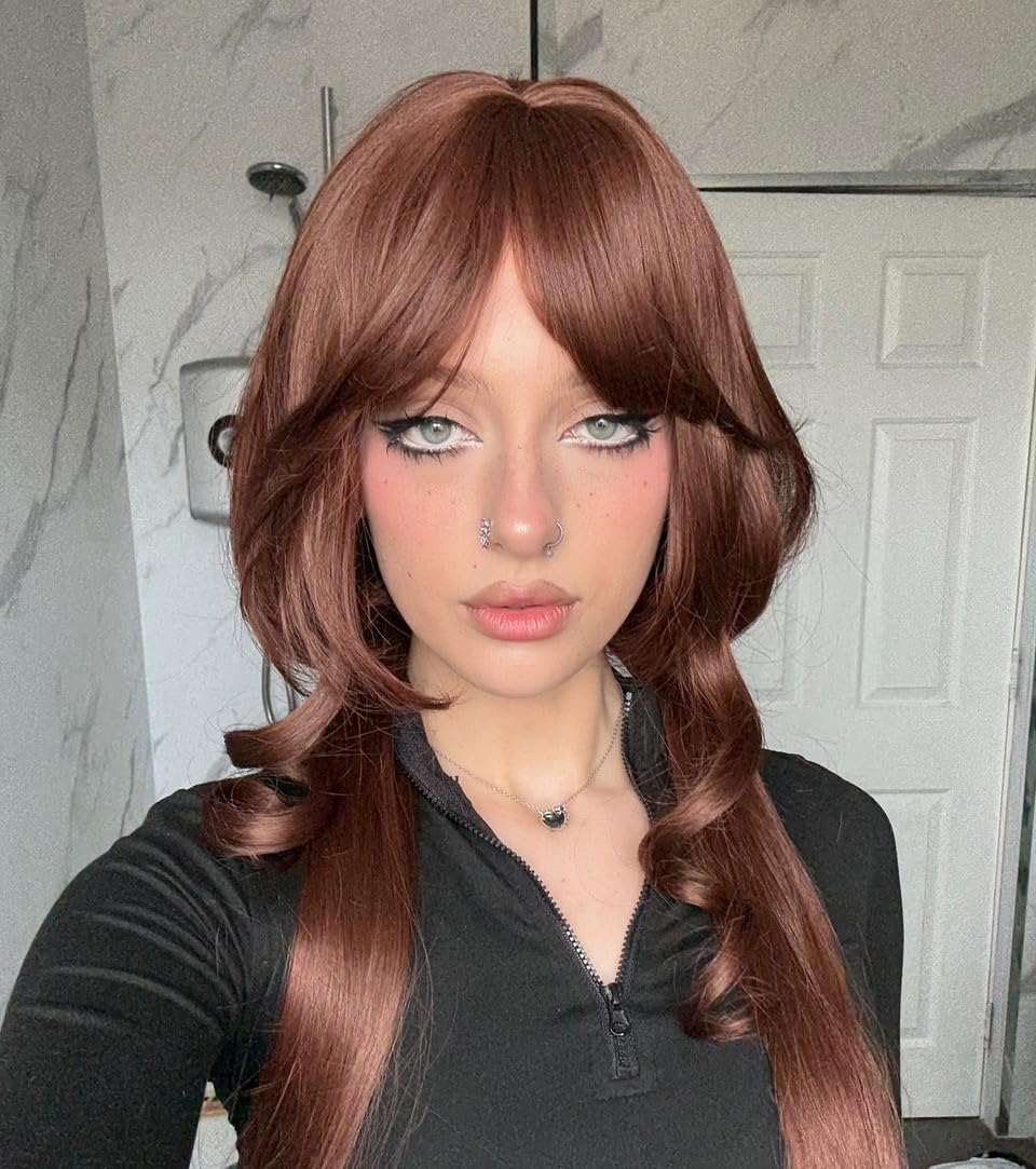 KORURACLUB gradient Wigs cosplay Wig pink and lolita wigs anime wig halloween Wigs for women (No accessories included) (): Cocoa Dusk