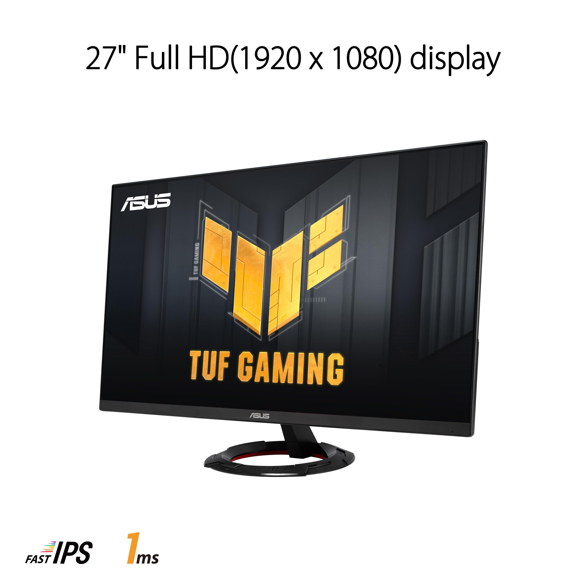ASUS Moniteur de Gaming TUF Gaming VG279Q3R – 27 Pouces, Full HD (1920x1080), 180 Hz, Fast IPS, Extreme Low Motion Blur, 1ms (GTG), FreeSync, Variable Overdrive, 100 purcent Srgb