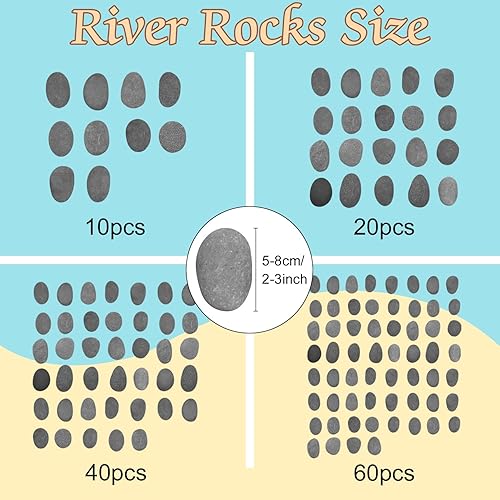 Miniatura 3 de 60 rocas grandes para pintar, rocas de río para pintar, piedras planas de bricolaje de 2 a 3 pulgadas para pintar, rocas de bondad, arte rupestre de