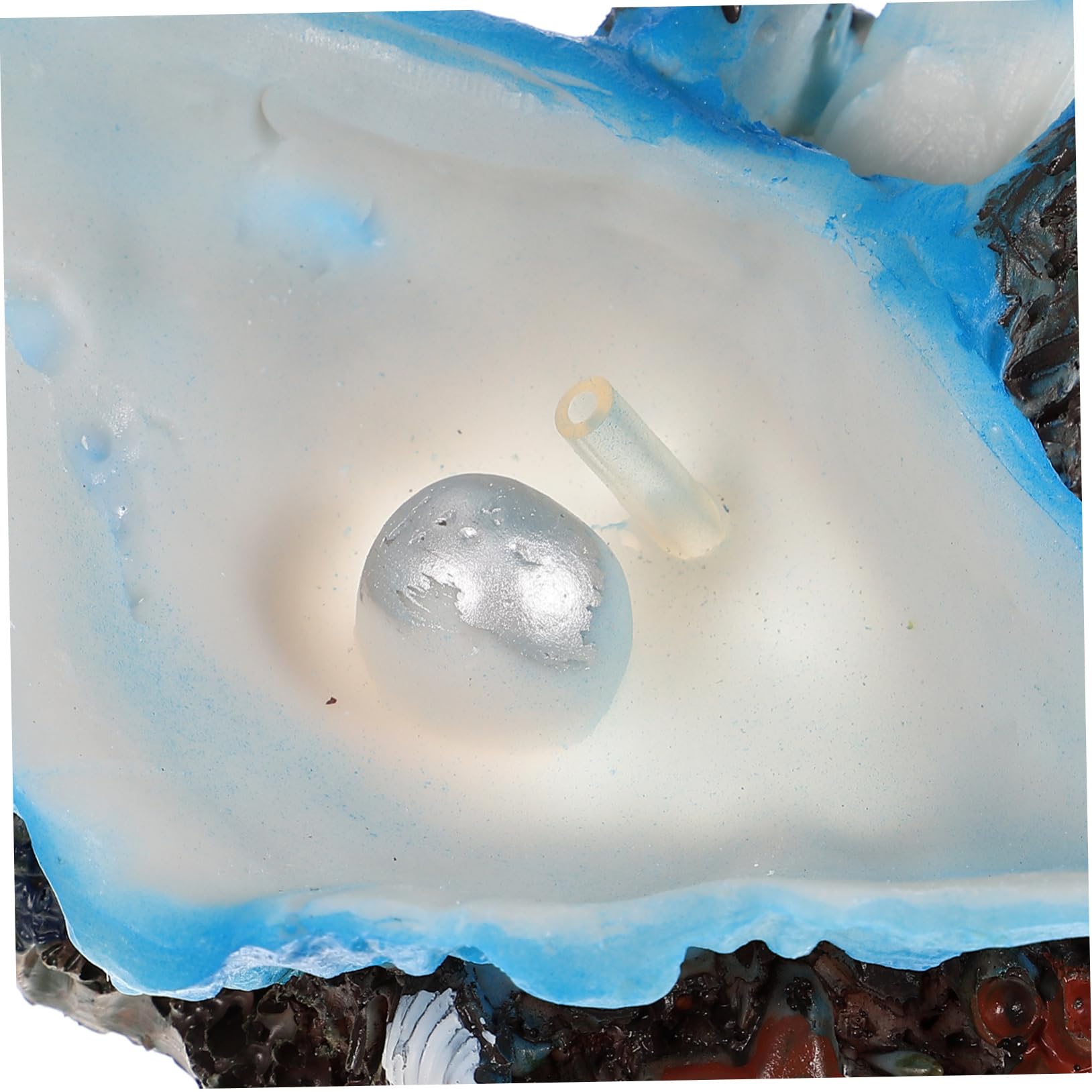 BESPORTBLE 4stücke Künstliche Deko Für Aquarien Bubble Maker Shell Mit Realistischem Design Resin Prop Für Fischversteck Und Wasserlandschaft Als Tisch Oder Bürodekoration