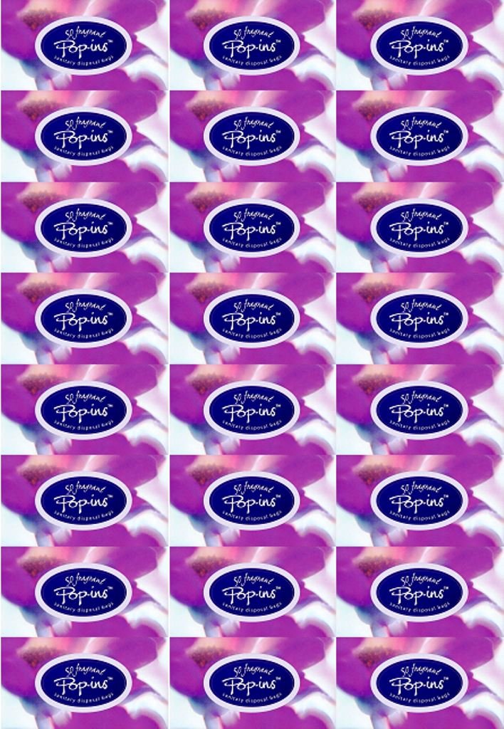 Kebonds Sanitary Bag, 1.2K Count, Fragrant (Unspecified), Plastic, Toilet Waste, 400 Bags x 24 Packs