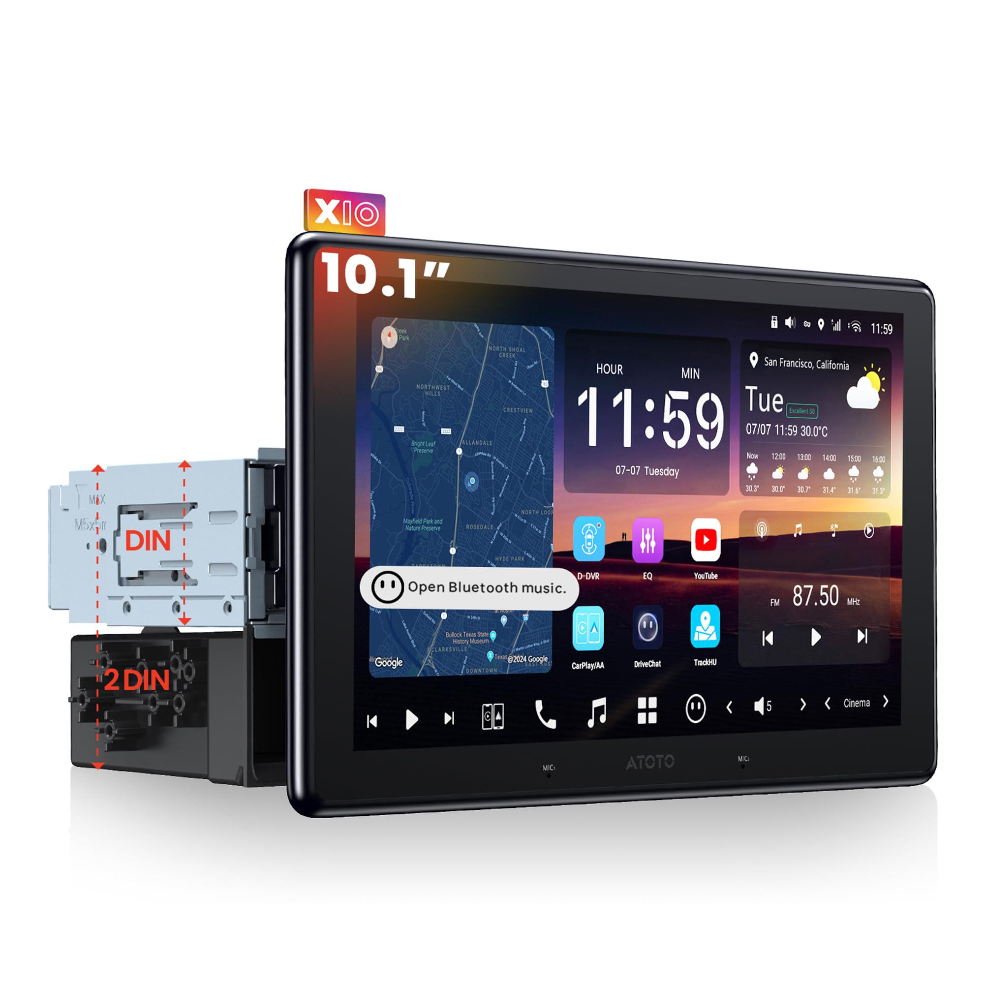Amazon.co.jp: ATOTOZONE X10 Android カーナビ、8G+128G 1 DINカー