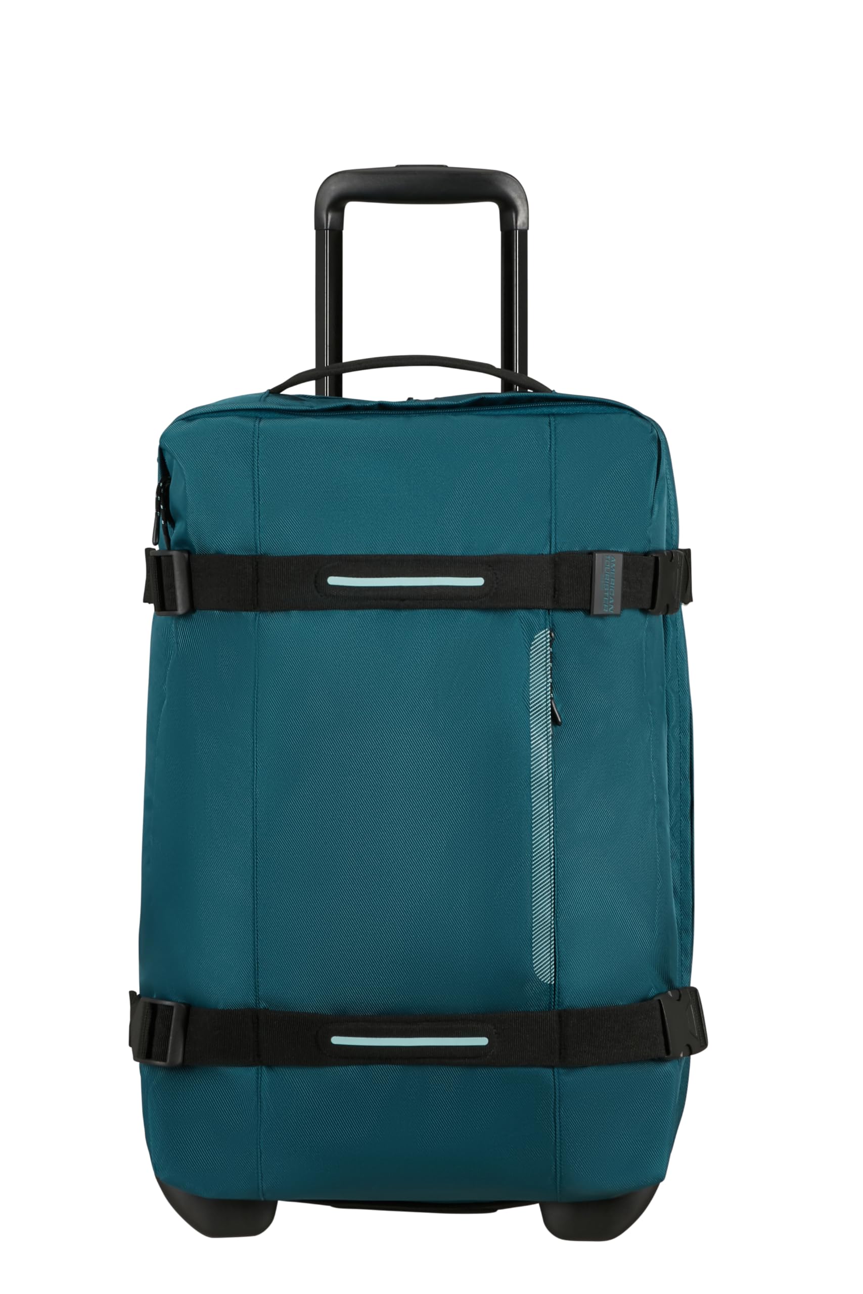 American Tourister Urban Track - Bolsa de Viaje con 2 Ruedas, 55 cm, Bolsa Ligera S con 2 Compartimentos y Cerradura TSA, 55 L, Ideal para Viajes Cortos - Blau (Totally Teal)