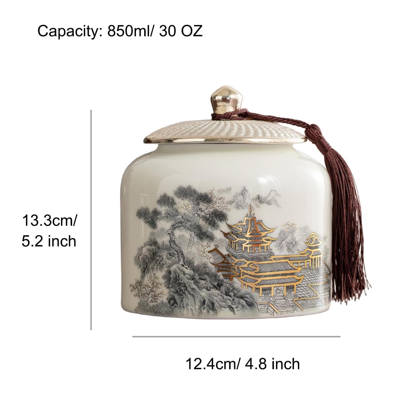 Pojemnik na suchą żywność, pojemnik do przechowywania cukru Ceramiczny,