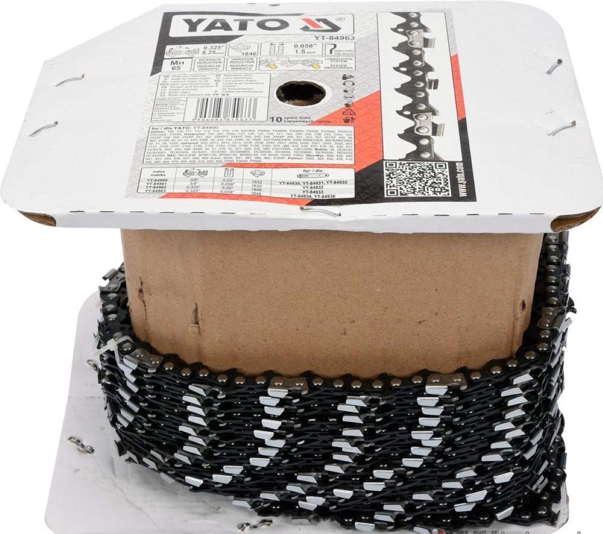 Chain roll 0,325" Yato YT-84963 evita atascos en espadas de motosierra de 1.5mm