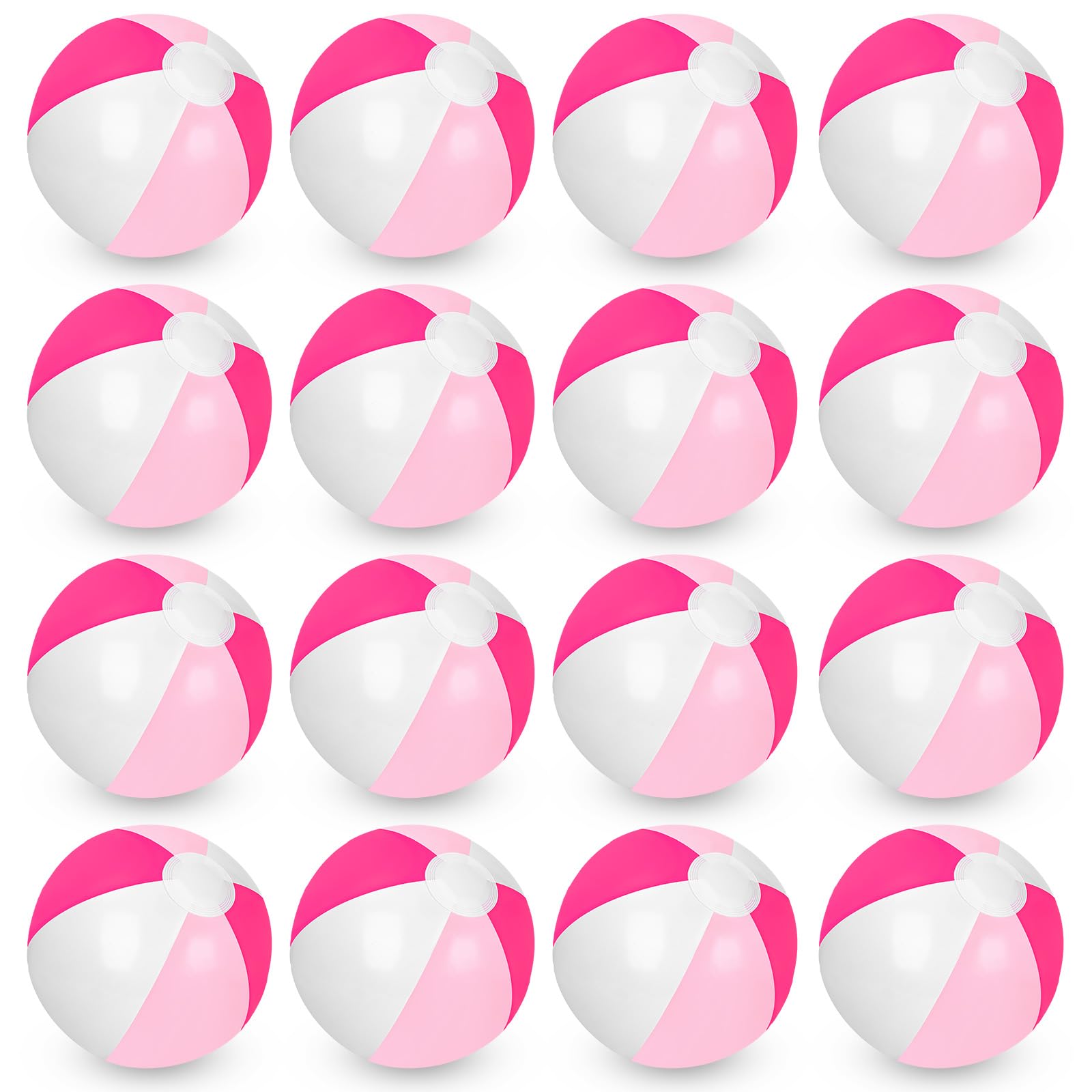 16Pcs Inflatable Beach Balls 16Inch Round Pool PVC Balls Cute Game Toys