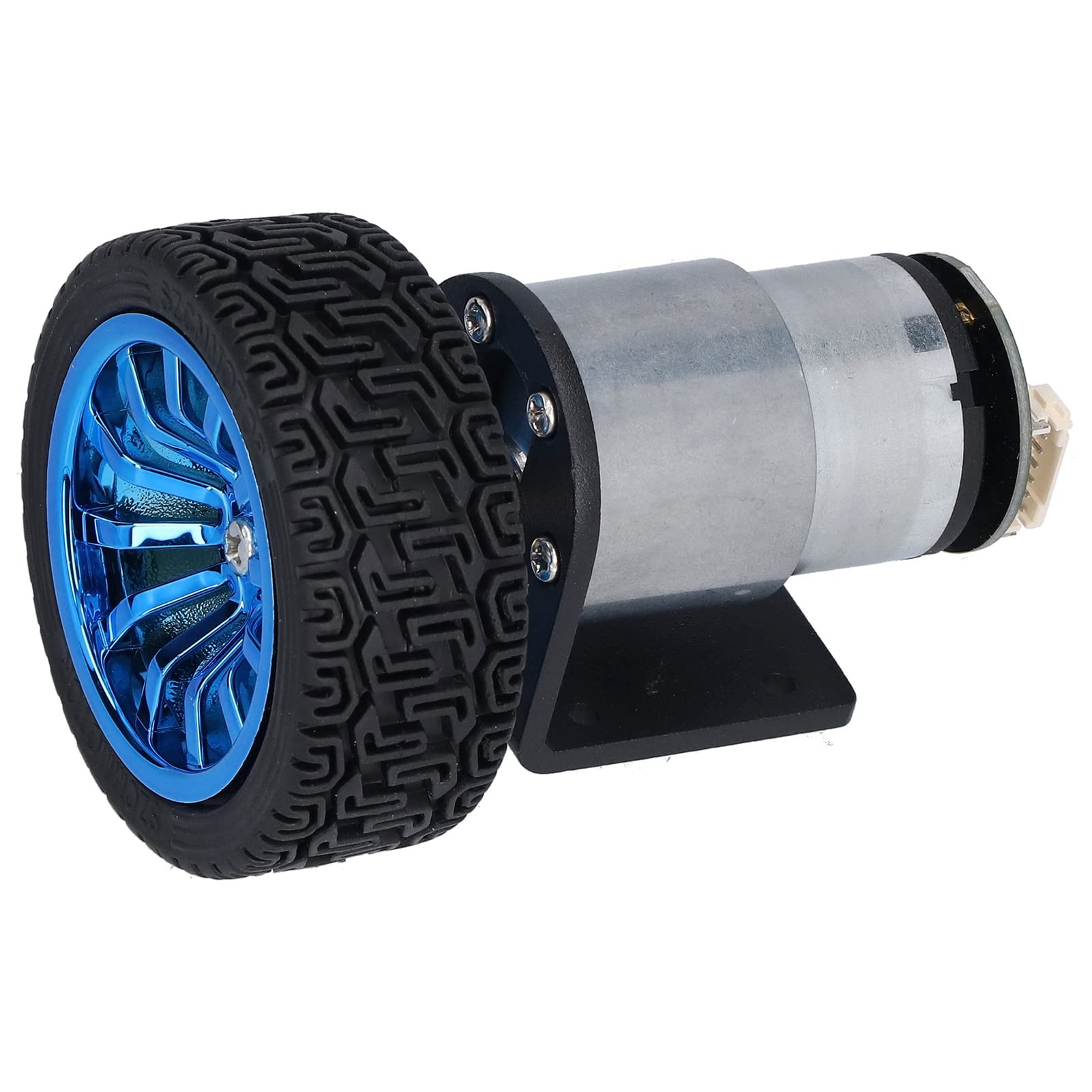 Ubervia® Encoder Motor Set, DC6V Driver 6mm Shaft Smart Car Motors for Robot Model for DIY Engine Toy(45RPM)