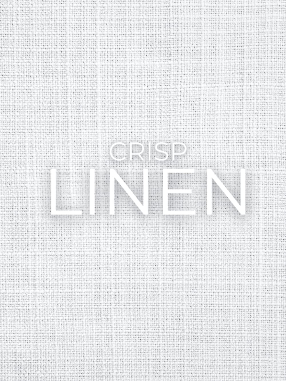 Crisp Linen: White Decorative Stacking Book for Display on Coffee Tables & Bookshelves | Perfect for Modern Minimalist Home Décor Interior Design & Staging (Designer Black&White Series)