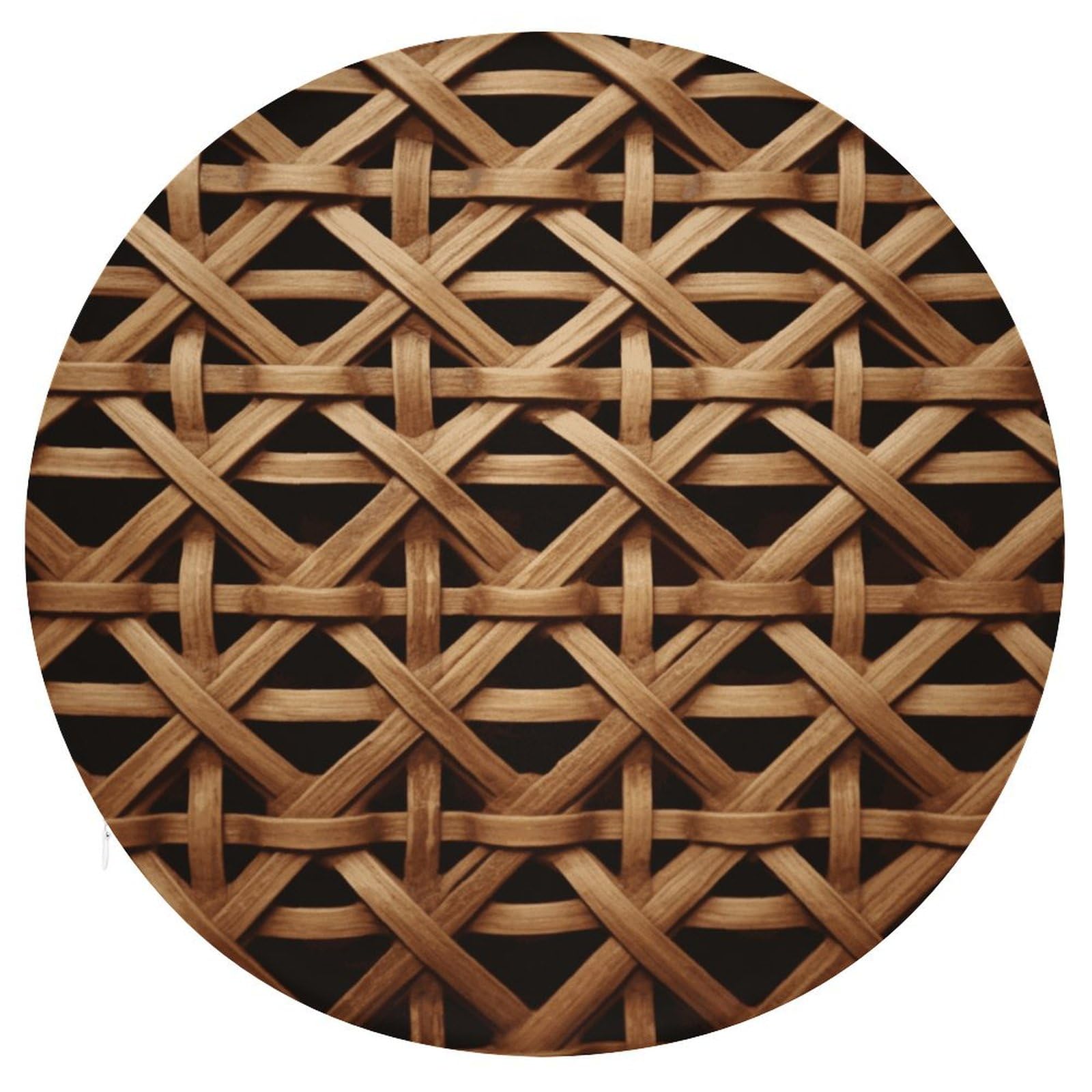 Coussin de chaise rond en osier tissé de haute qualité et mousse mémoire