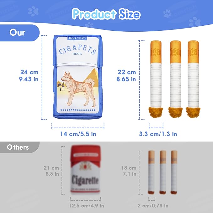 Homrich Juguetes Perro Mordibles Sonoros 3 Paquetes Stick Giggle miniatura 6