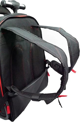 Miniatura 4 de MELOTOUGH Mochila con ruedas para herramientas con ruedas, organizador de herramientas Tradesman Pro, incluye funda para laptop + bolsa de cierre,