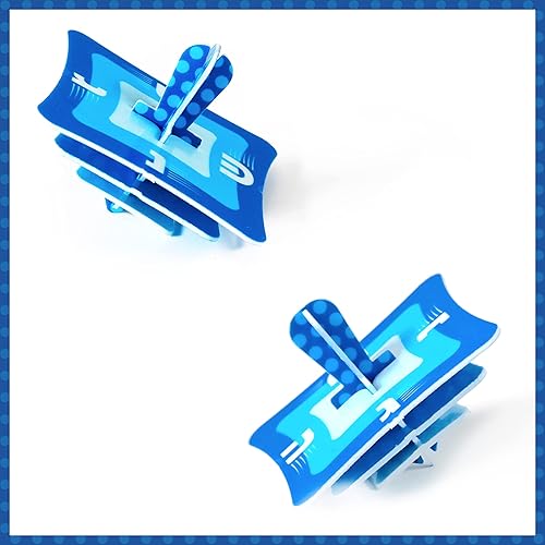 Miniatura 7 de Zion Judaica - Velas de Hanukkah para menorá, caja de 45 unidades, cera de calidad de estilo acanalado cónico tricolor, con tarjeta de oración y