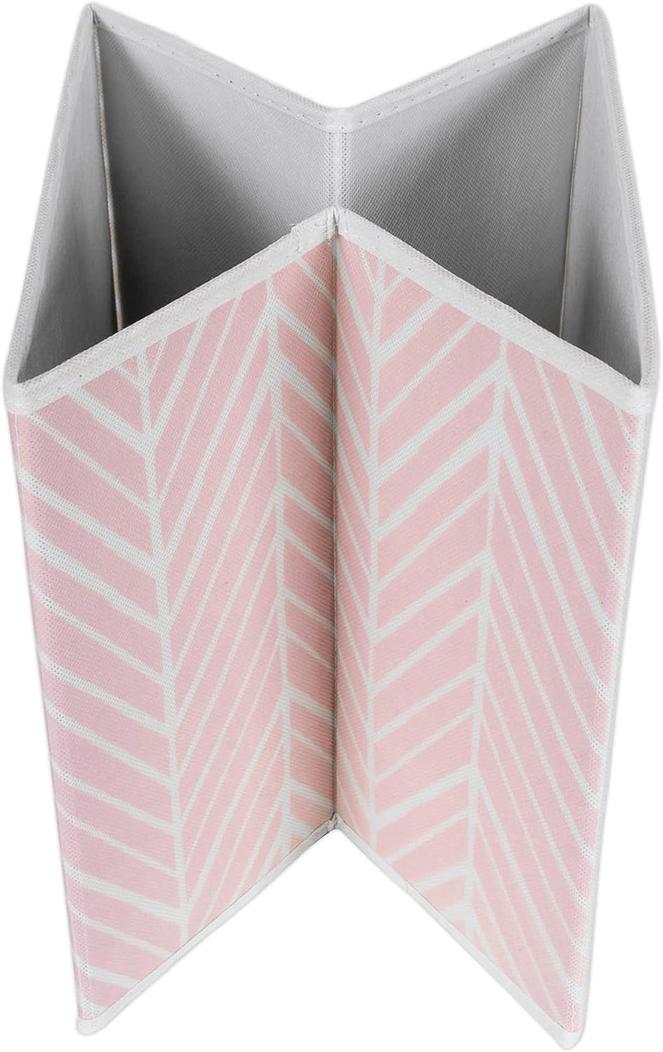 DII Non Woven Storage Collection Polyester Herringbone Bin, Small Set of 2, Mauve, 2 Piece