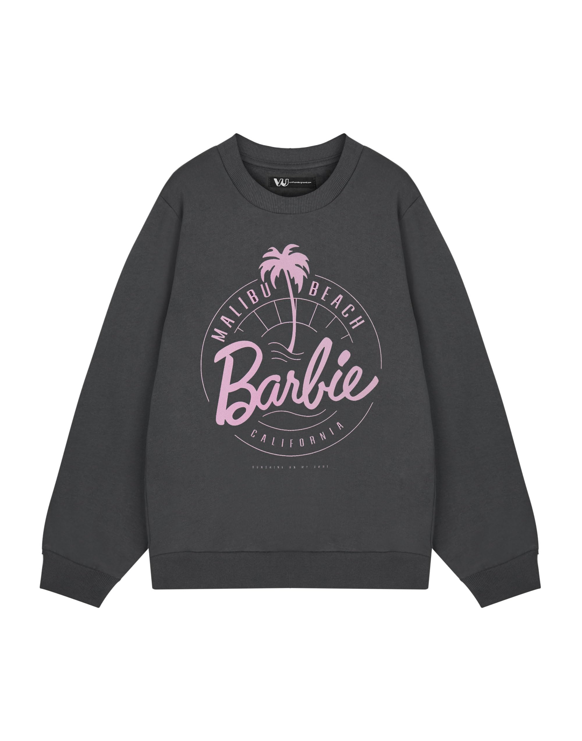 Barbie Women's Grey Sweatshirt | Charcoal | Official Merch In Medium