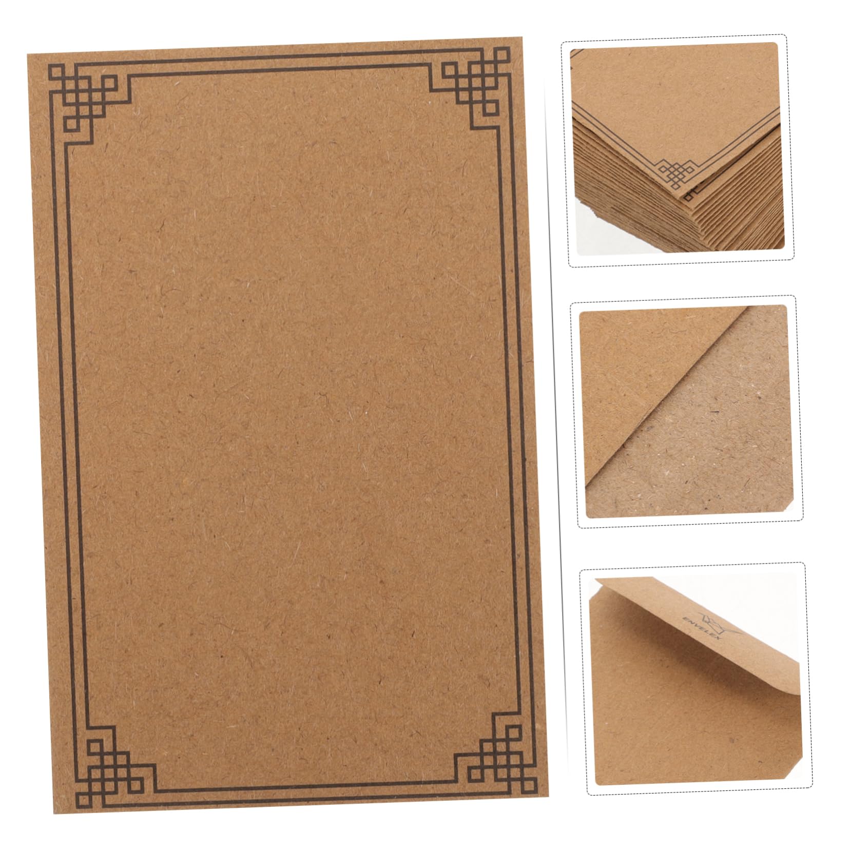 OUNONA 5 Ensembles Enveloppe De Expéditeurs Poly Paquets Gel Enveloppes En Papier Pour Carte De Crédit Petites Enveloppes Pour Carte De Crédit Papier Kraft 100 Pièces * 5
