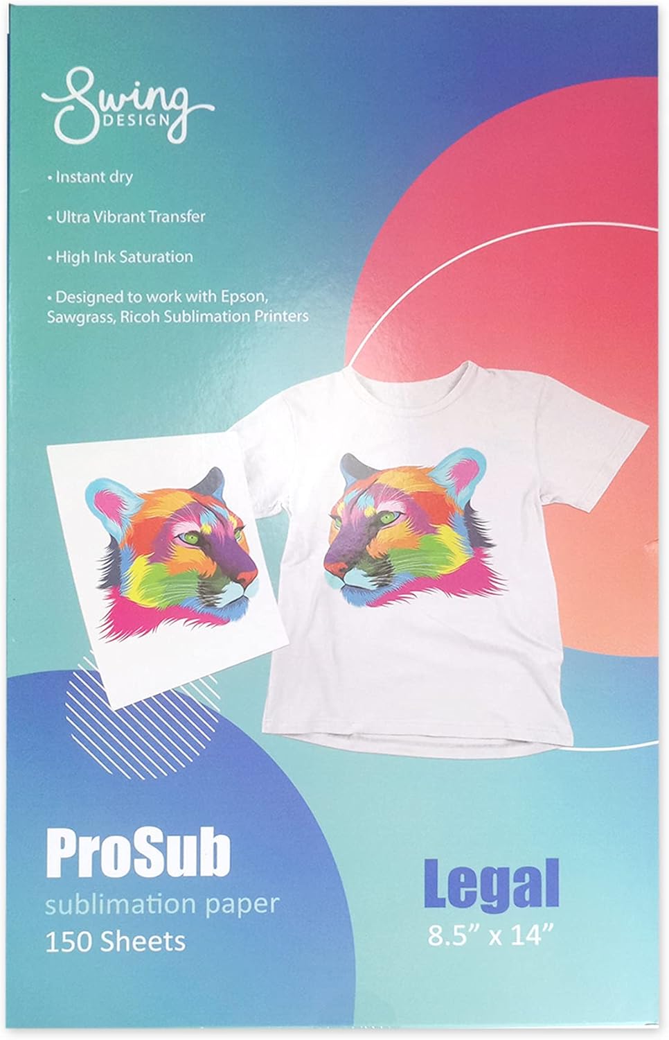 Premium Sublimation Heat Transfer Paper 8.5" x 14" - 150 Sheets