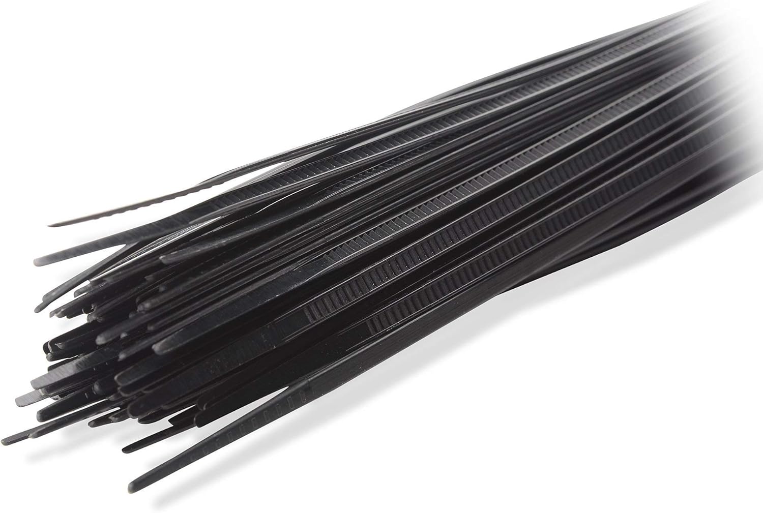 Cable Matters Combo Pack Assorted 200 Self-Locking 6+8+12-Inch Nylon Cable Ties (Tie Wraps, Zip Ties) in Black and White & 100-Pack Self-Adhesive Cable Tie Mounts and 6 Inch Nylon Cable Ties