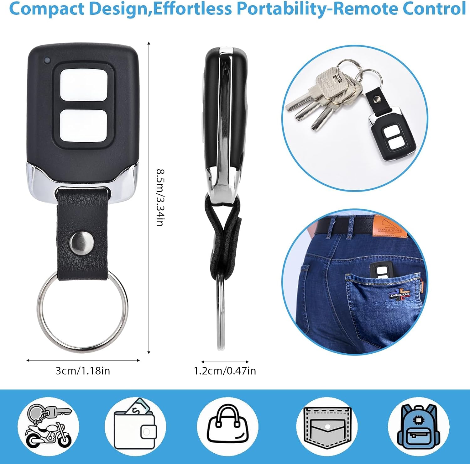 Garage Door Opener Remote, Compatible with Chamberlain LiftMaster Craftsman Garage Door Opener Remote 893LM 893Max 891LM 971LM 973LM