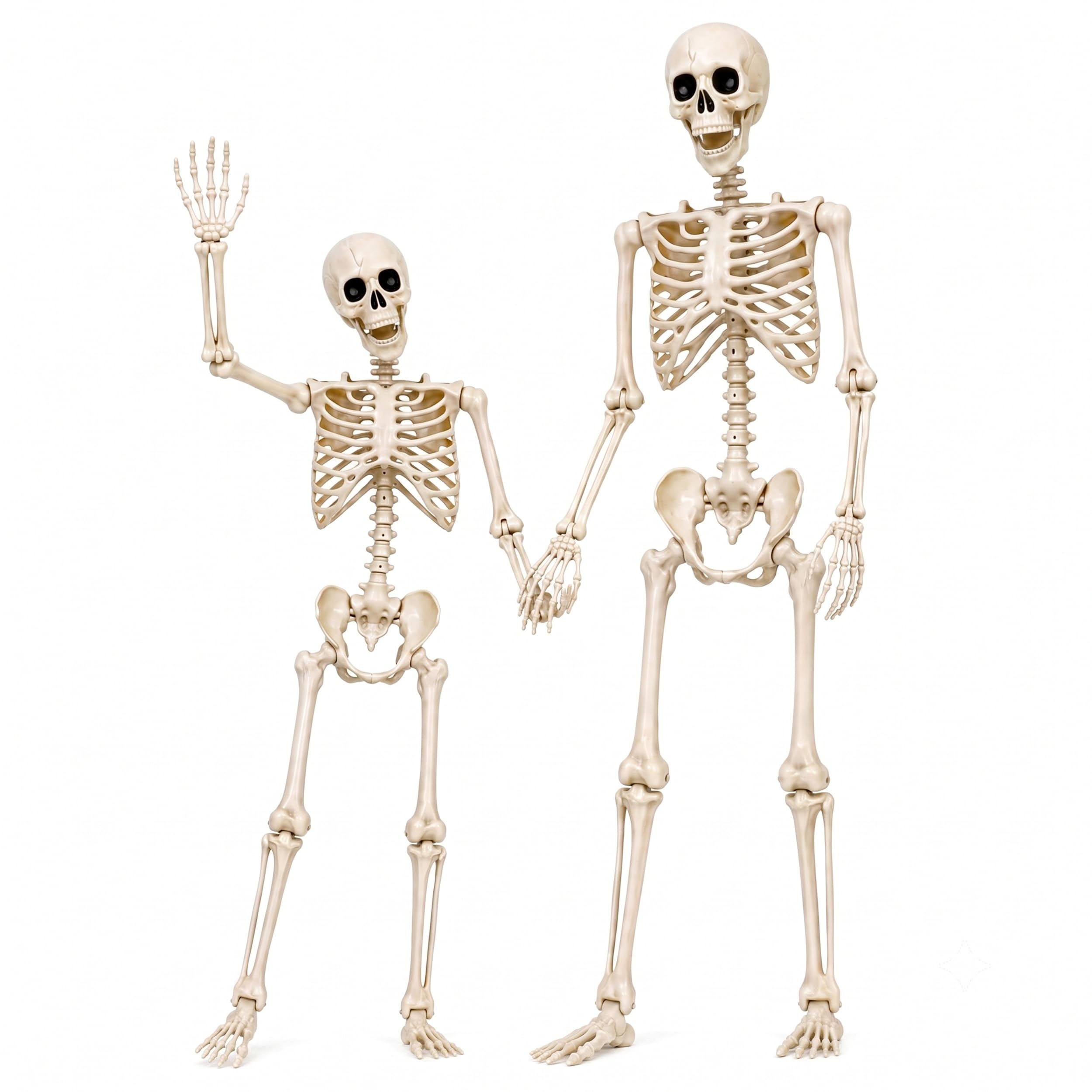 obqo Halloween Skeleton, 5.4FT and 4.4FT, 2 Pack