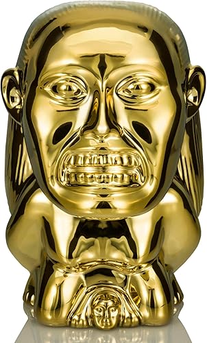 Geeki Tikis Indiana Jones and the Raiders of the Lost Ark Golden Idol Taza de cerámica | Vaso de cóctel para fiesta para licor y bebidas | Capacidad