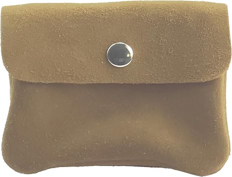 modamoda de P09 WL Womens Suede Purse 12.5 x 2 x 8.5 cm Handmade in Italy beige