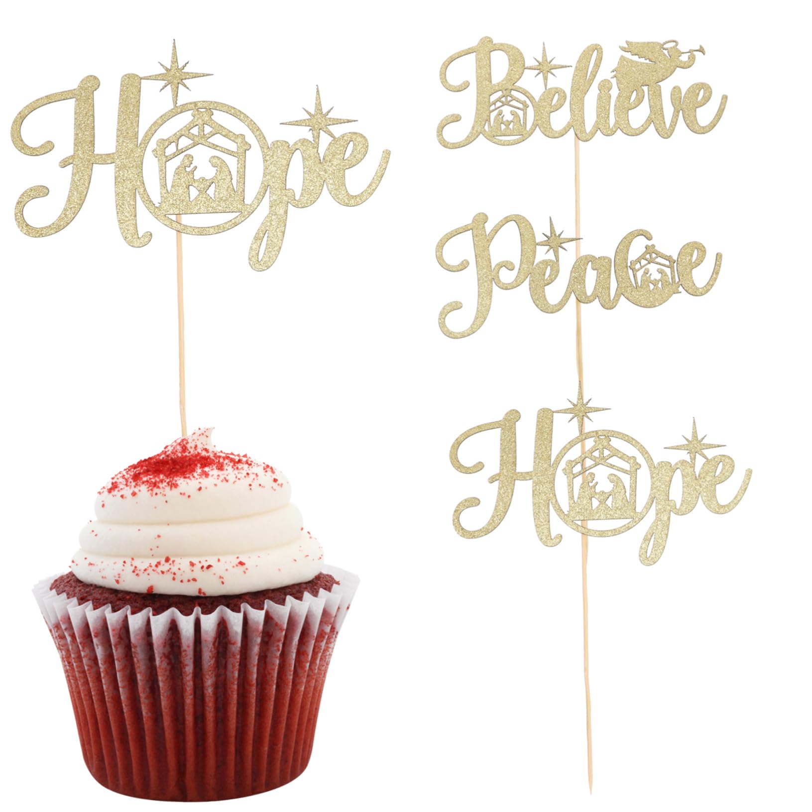Hemobllo 5 Series Decoraciones De Pastel De Fiestas Adornos De Postres Temáticos Toppers Cupcakes De Decoración De Tartas Y Mousse 12 Piezas X 5