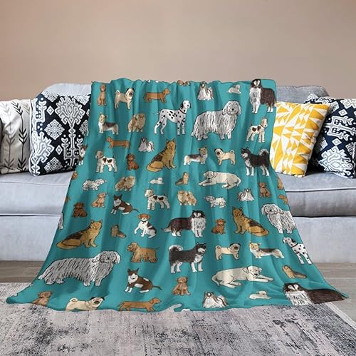 Seimiydf Animal Dog Blanket For Boys Girls, Dog Lovers Gifts, Fleece Dog Throw Blanket For Kids Adults,Super Soft Warm Blanket Lightweight Flannel Blankets For Bed Couch thumb #1
