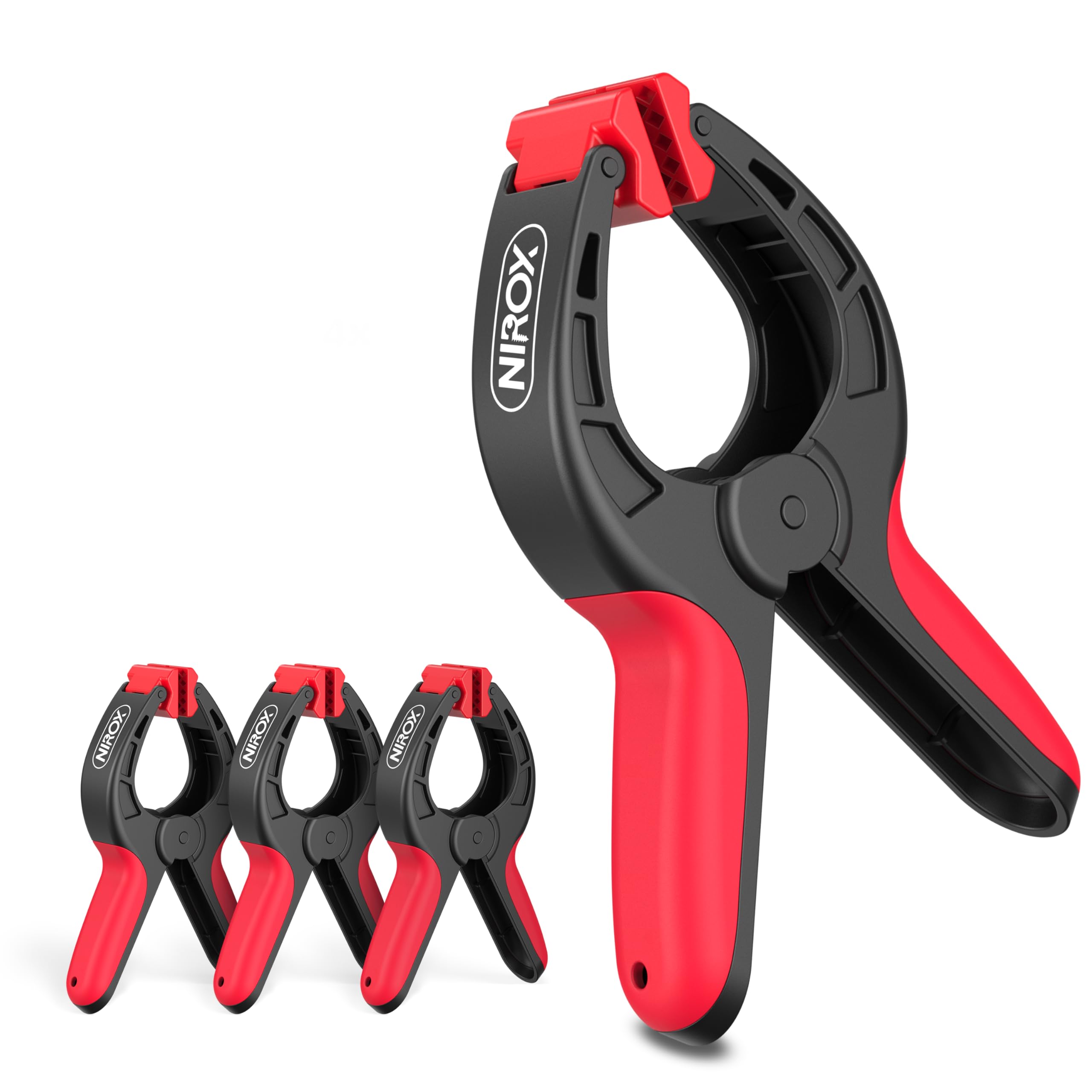 Zorveiio Set 4 Morsetti A Molla Piccoli 5 Cm In Metallo – Fissaggi Robusti Per Uso Interno/Esterno – Apertura 20 Mm