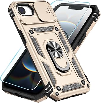 SunStory for iPhone 17e Case/ iPhone 16e Case with HD Screen Protector 6.1
