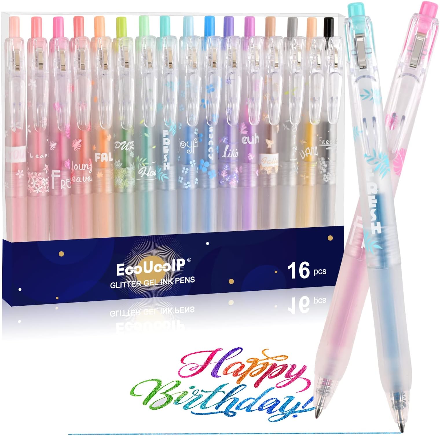 LINC Metallic Glitter Gel Pens, Sparkle Shine Pack of 20 (10 Assorted Colors