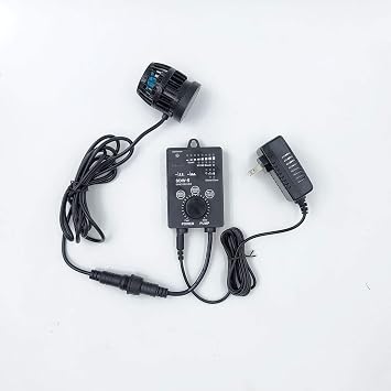 Jebao SDW Wave Maker Flow Pump with Controller for Marine Reef Aquarium SDW-5, 1320GPH Black