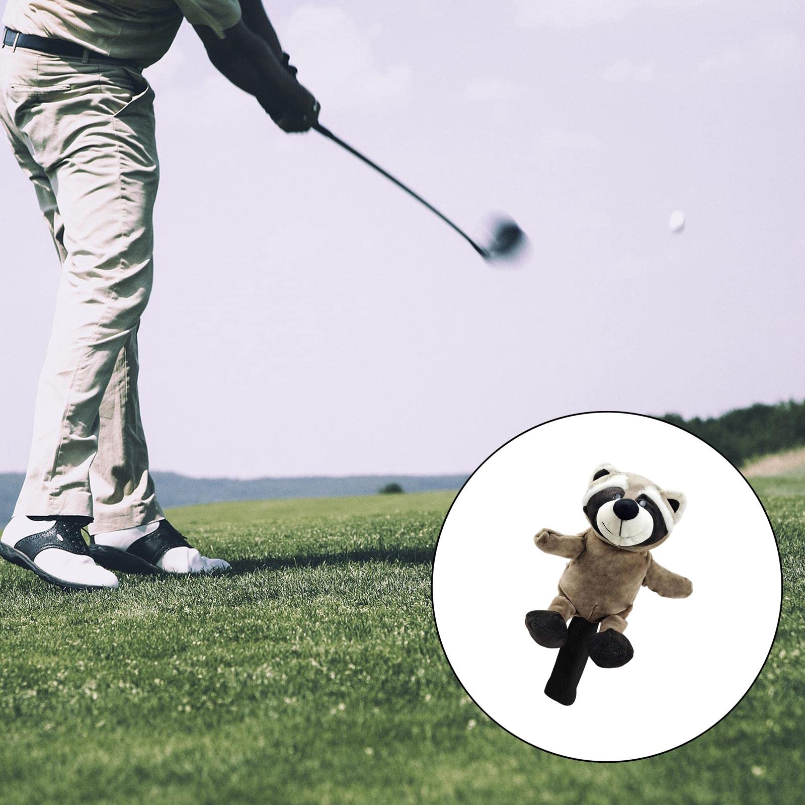Golfschlägerhaube, weiche Tier-Schlägerhaube, staubdicht, Golfschläger-Kopfschutz, tragbar, niedlich, Geschenk für Golfer