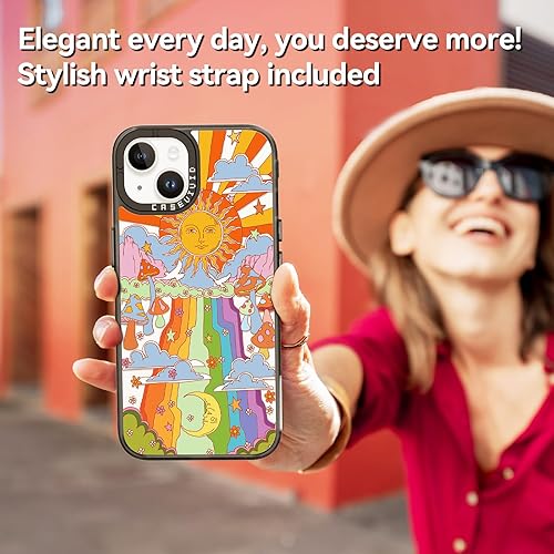Miniatura 6 de Funda compatible con iPhone 15, bonita estética, duradera y a la moda, divertida funda para teléfono, diseño de hongos femeninos para mujeres y