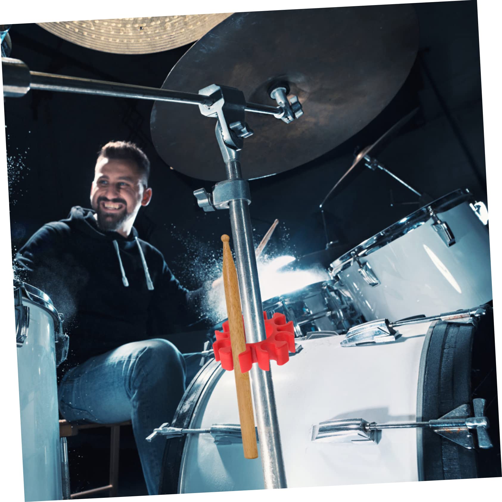 TOYANDONA 4stücke Silicone Drum Stick Holder Clip Universeller Clip Für Drumsticks Platzsparend Aus Umweltfreundlichem Silikon Leicht Und Langlebig Für Schlagzeuger