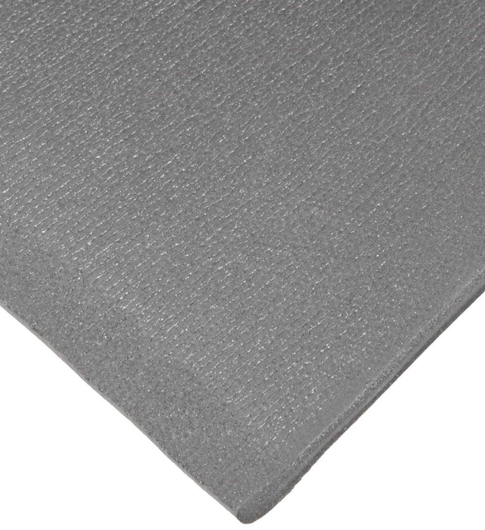 Flаѕh Dеаlѕ - 60% оƒƒ NoTrax T42 Standard PVC Safety/Anti-Fatigue Comfort Rest Ribbed Foam, for Dry Areas, 3' Width x 5' Length x 3/8 Thickness, Silver