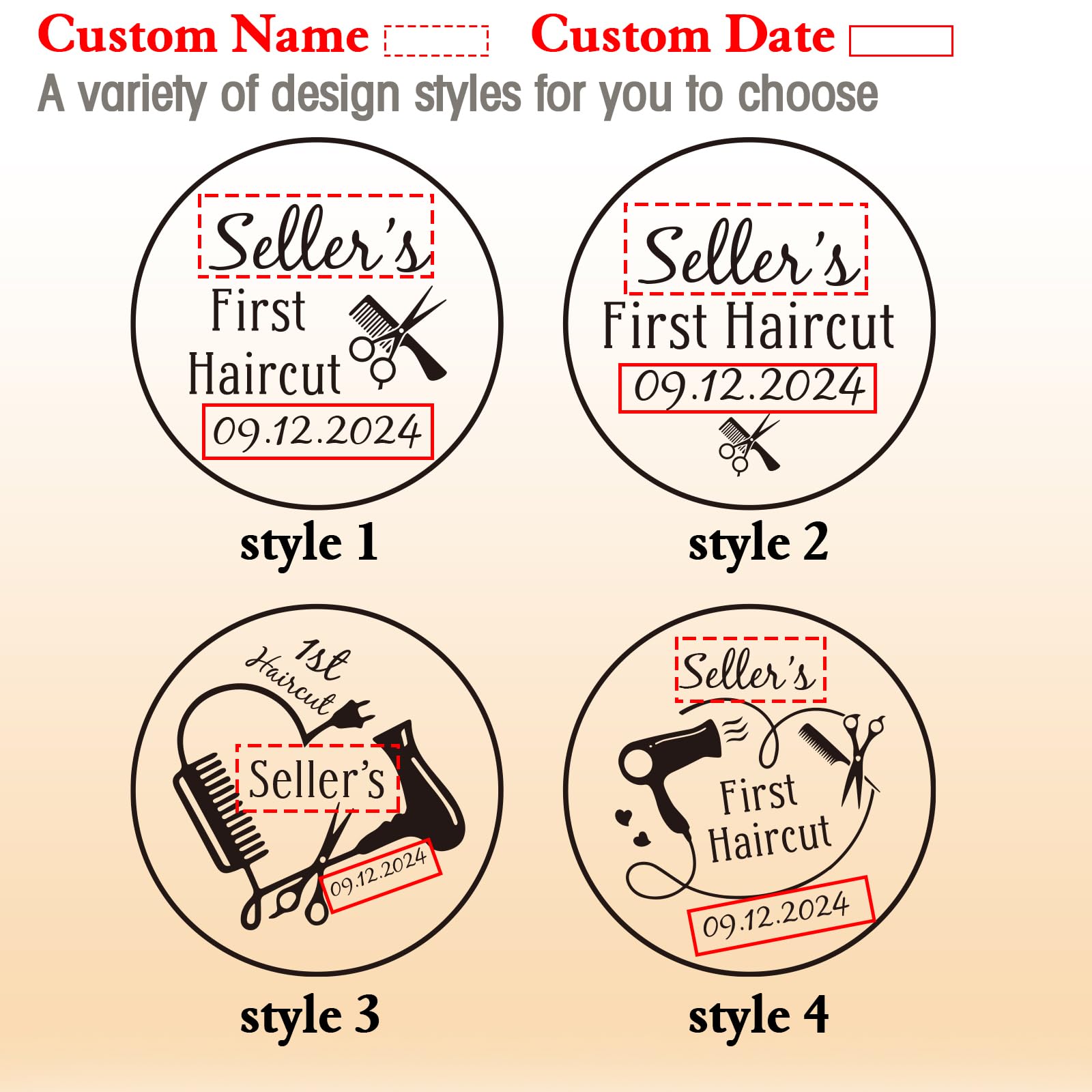 Liannan Custom Wooden First Haircut Curl Keepsake,Baby's First Curl Keepsake Box?My First Haircut Box (style 1)