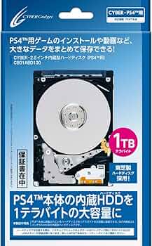 Amazon | CYBER ・ 2.5インチ内蔵型ハードディスク ( PS4 用) 【1TB Amazon | CYBER ・ 2.5インチ内蔵型ハードディスク ( PS4 用) 【1TB