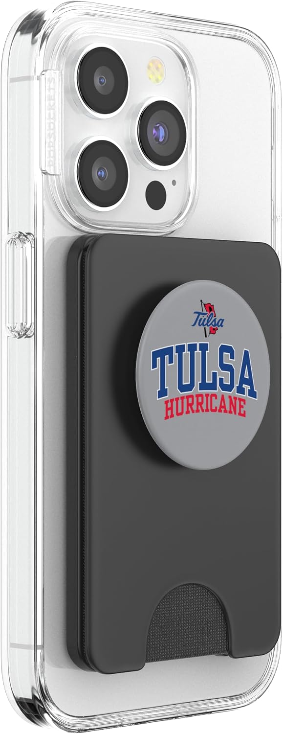 Tulsa Golden Hurricane | Official NCAA Merch | NCAFTUL04 PopSockets PopWallet for MagSafe