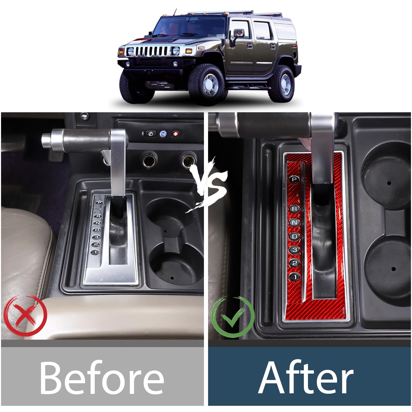 Amazon.com: Lcojicep Gear Shift Panel Cover Trim Compatible with