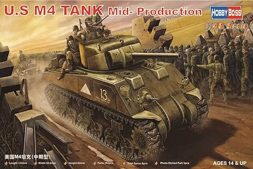 Hobby Boss US M4 Tank Kit de construcción de modelo de vehículo de producción media