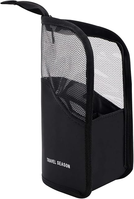 Makeup Brush Bag Multifunctional Makeup Brush Organiser Bag Half Clear Travel Makeup Brush Holder Waterproof Standing Zipper Cosmetic Brush Pouch Polyester Makeup Brush Case Pencil Case Pencil Box
